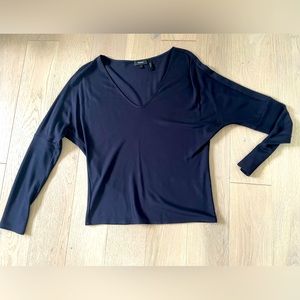 Navy long sleeve Theory top